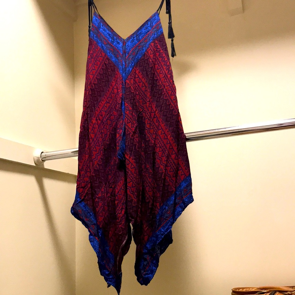Tribal and floral dress